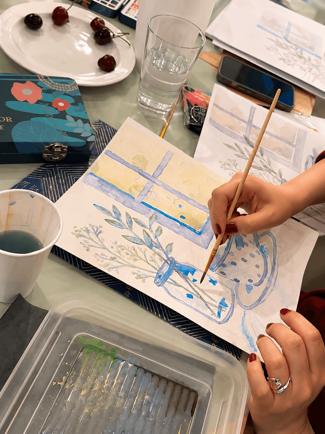 Masking Fluid Aquarell Workshop